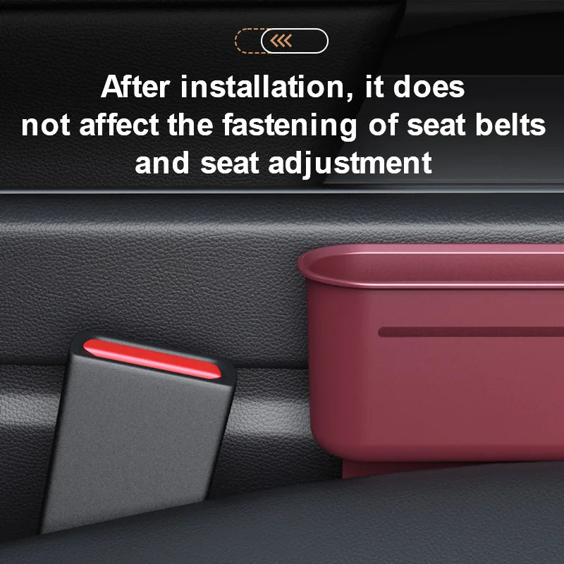 1pc Retractable Car Seat Gap Storage Box Storage Box Car Interior Storage Accessories Car Seat Gap Filler For Mobile Key Card