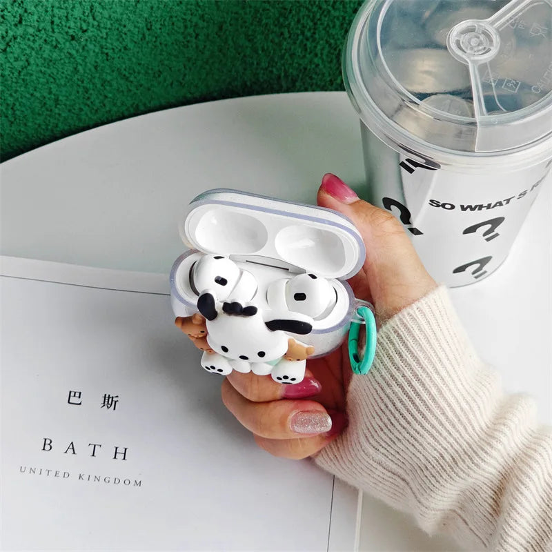 MINISO Pochacco For Apple Airpods Pro/Pro2 Wireless Bluetoot Headset Cover Airpods 1 2 3 Generation Earphone Protective Case